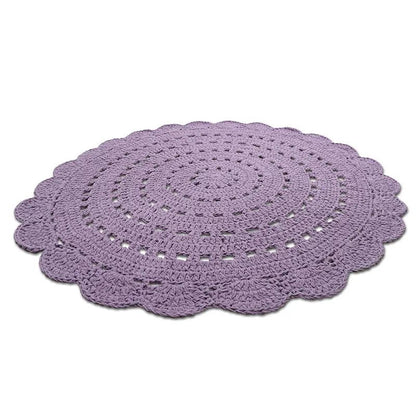 ALMA PURPLE Crocheted Children's Rug