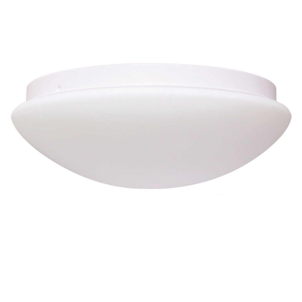 Plafondlamp metaal glas wit 29 cm