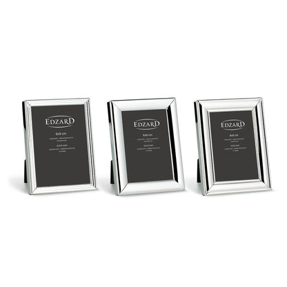 Fotolijst 6x9 cm verzilverd set van 3
