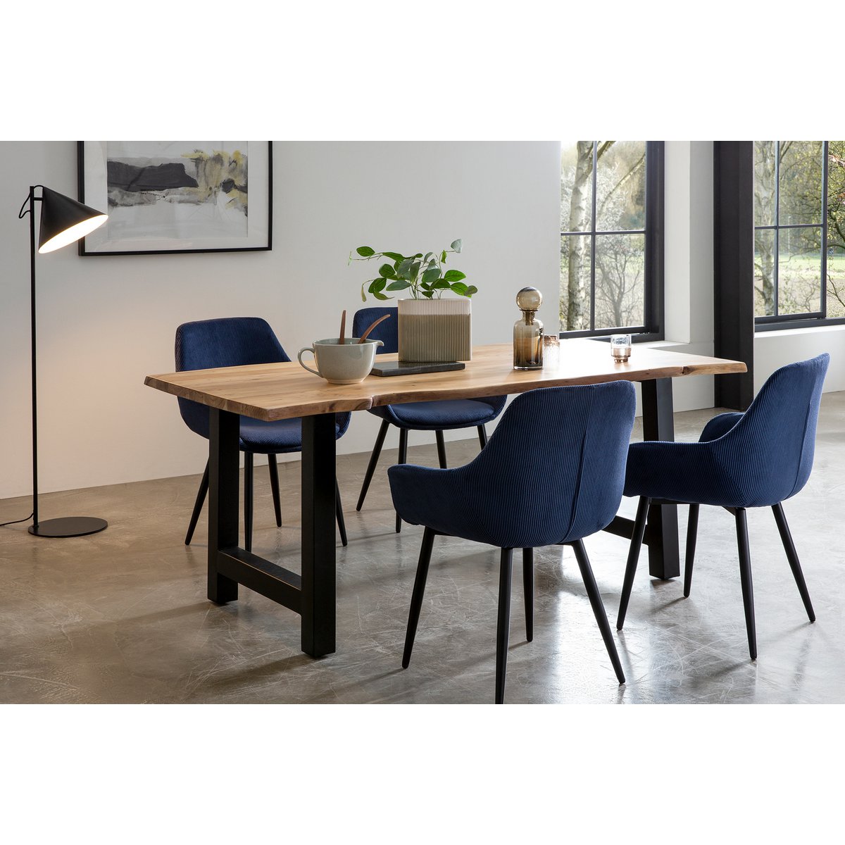Eettafel acacia 180x90x76.5 cm massief hout