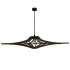 Hanglamp 90 cm MDF mat zwart