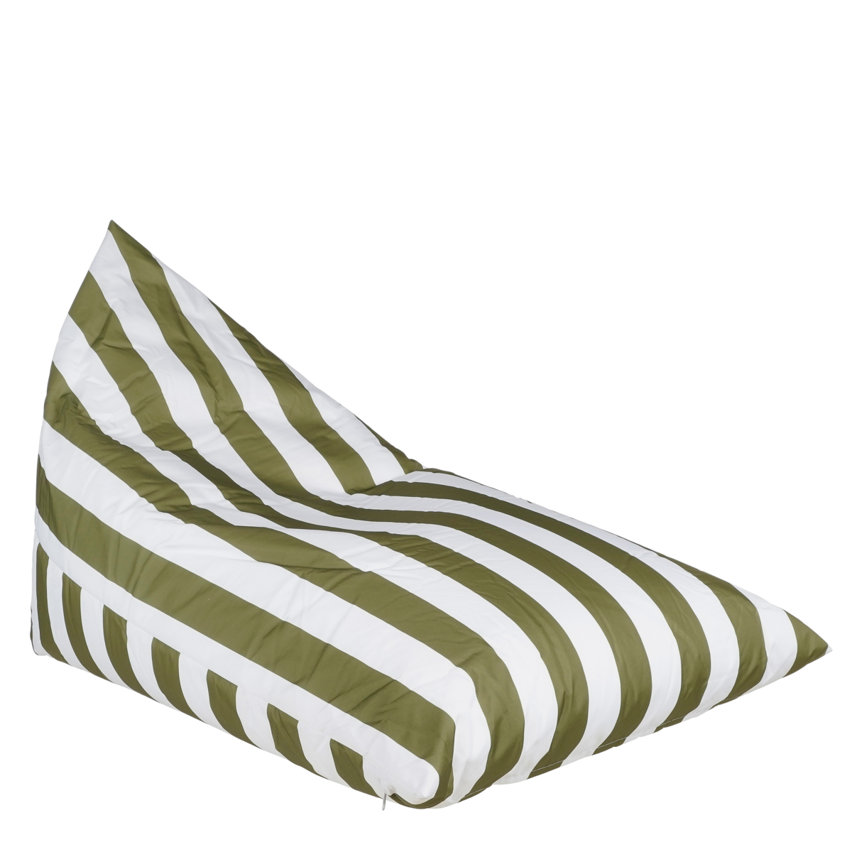 Rissy Zitzak Groen Wit Luxe Relaxstoel L140 x B95 x H95 cm