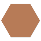 Muurhexagon 18x15 cm terra
