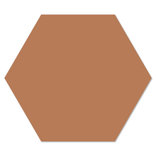 Wall hexagon plain terracotta