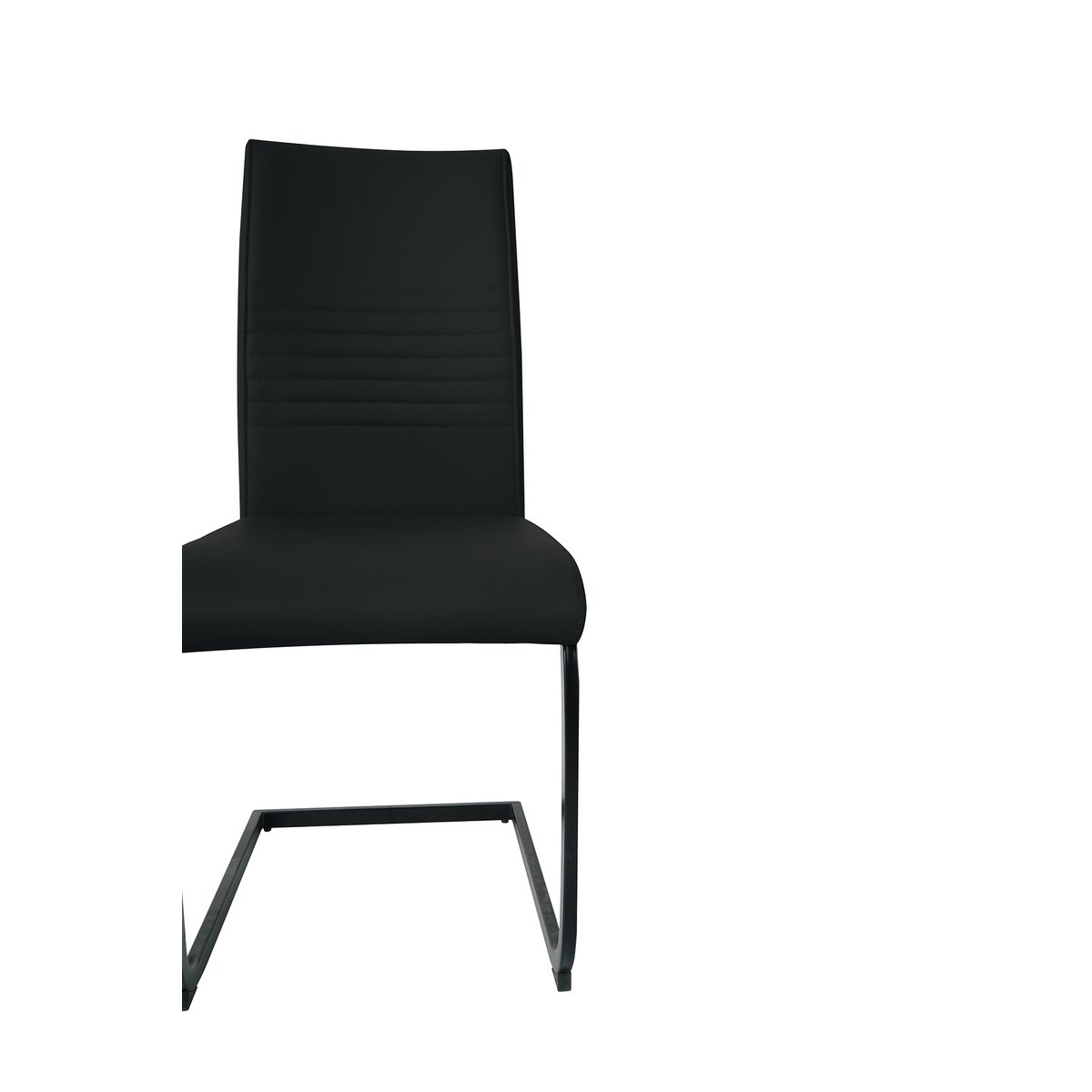 Stoelenset 2 stuks kunstleer sledeframe