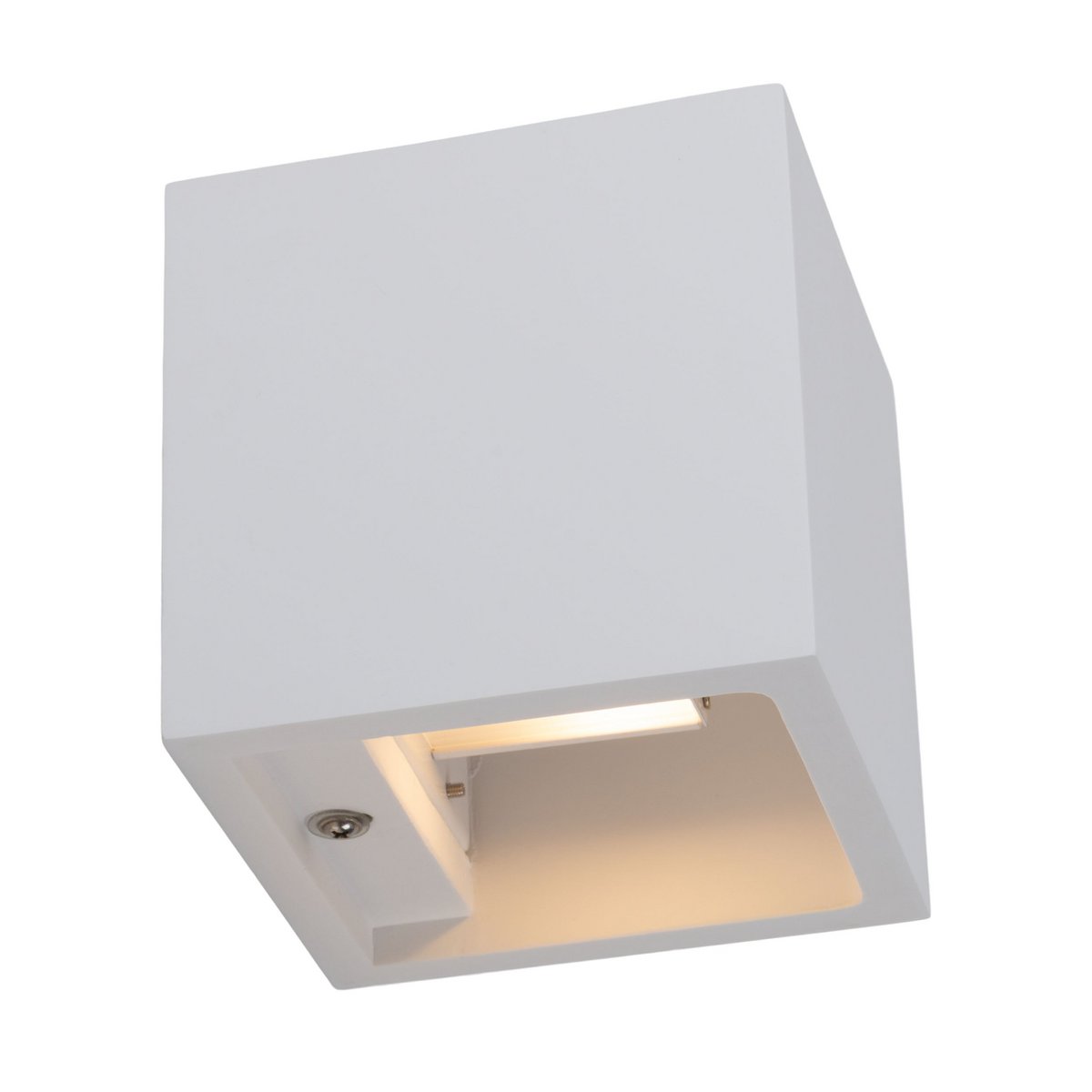 Wandlamp LED 11,5 cm gips warm wit