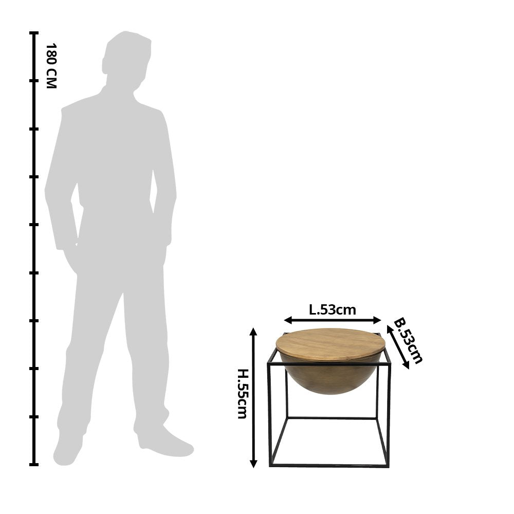 Side table 53x53x55 cm