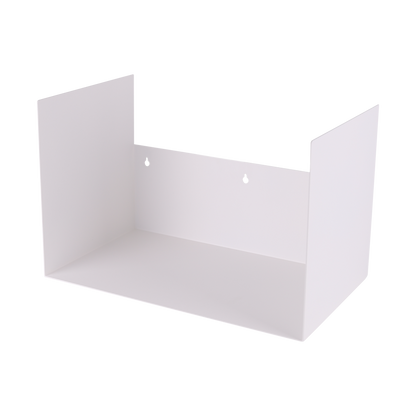 Wandrek wit metaal 60x15x10 cm