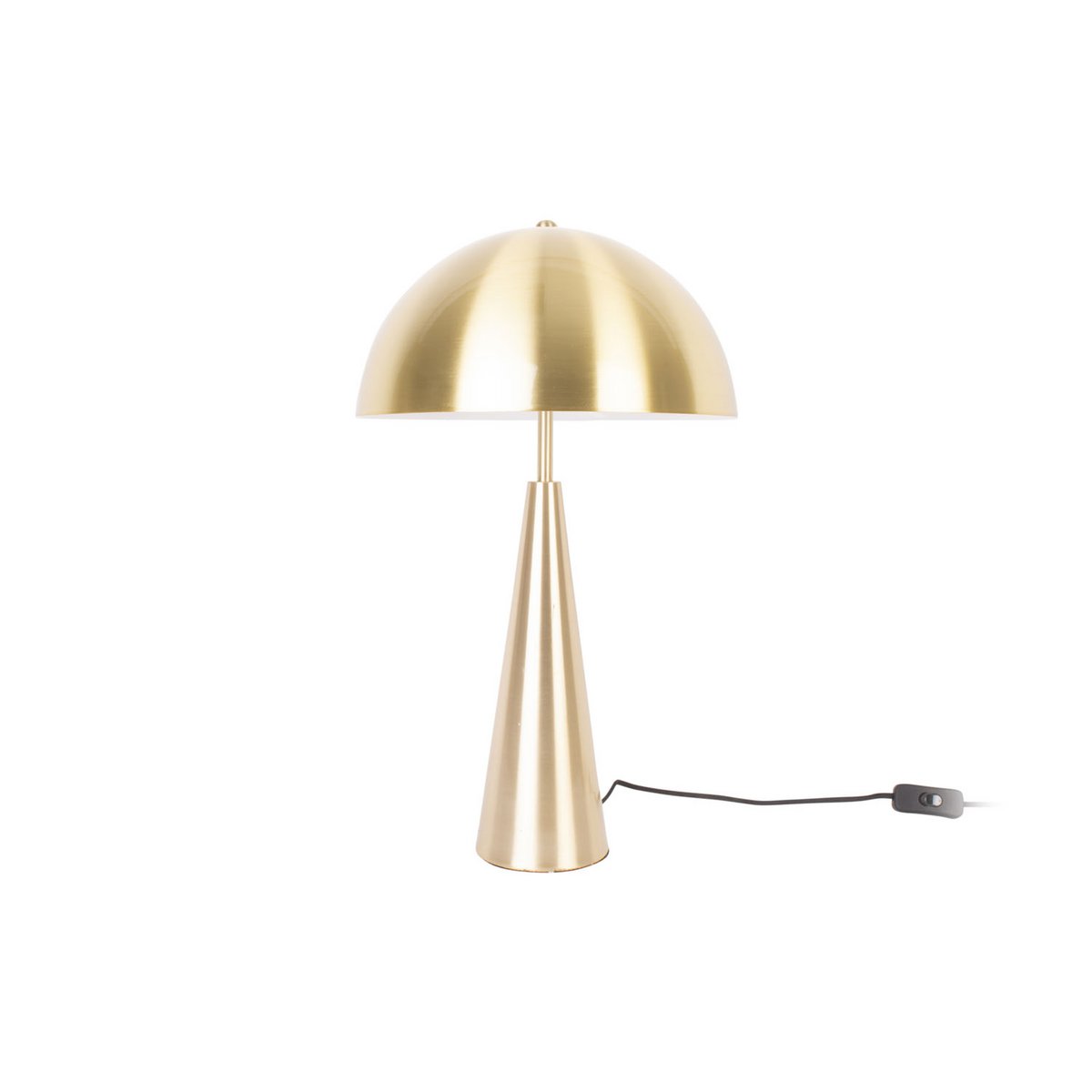 Tafellamp 51x30 cm mat zwart geborsteld goud geborsteld nikkel