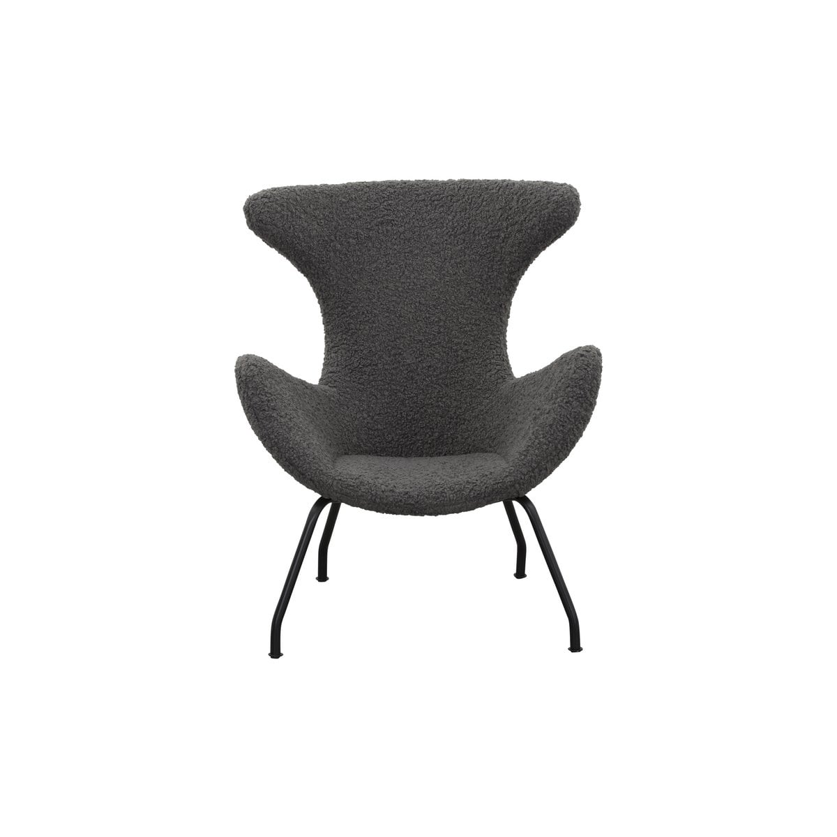 Relax fauteuil teddybont grijs 77x62x95 cm