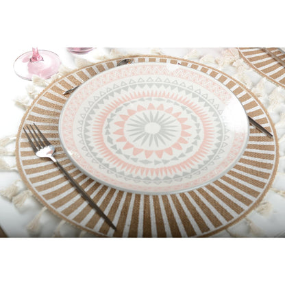 Bord 28 cm keramiek roze