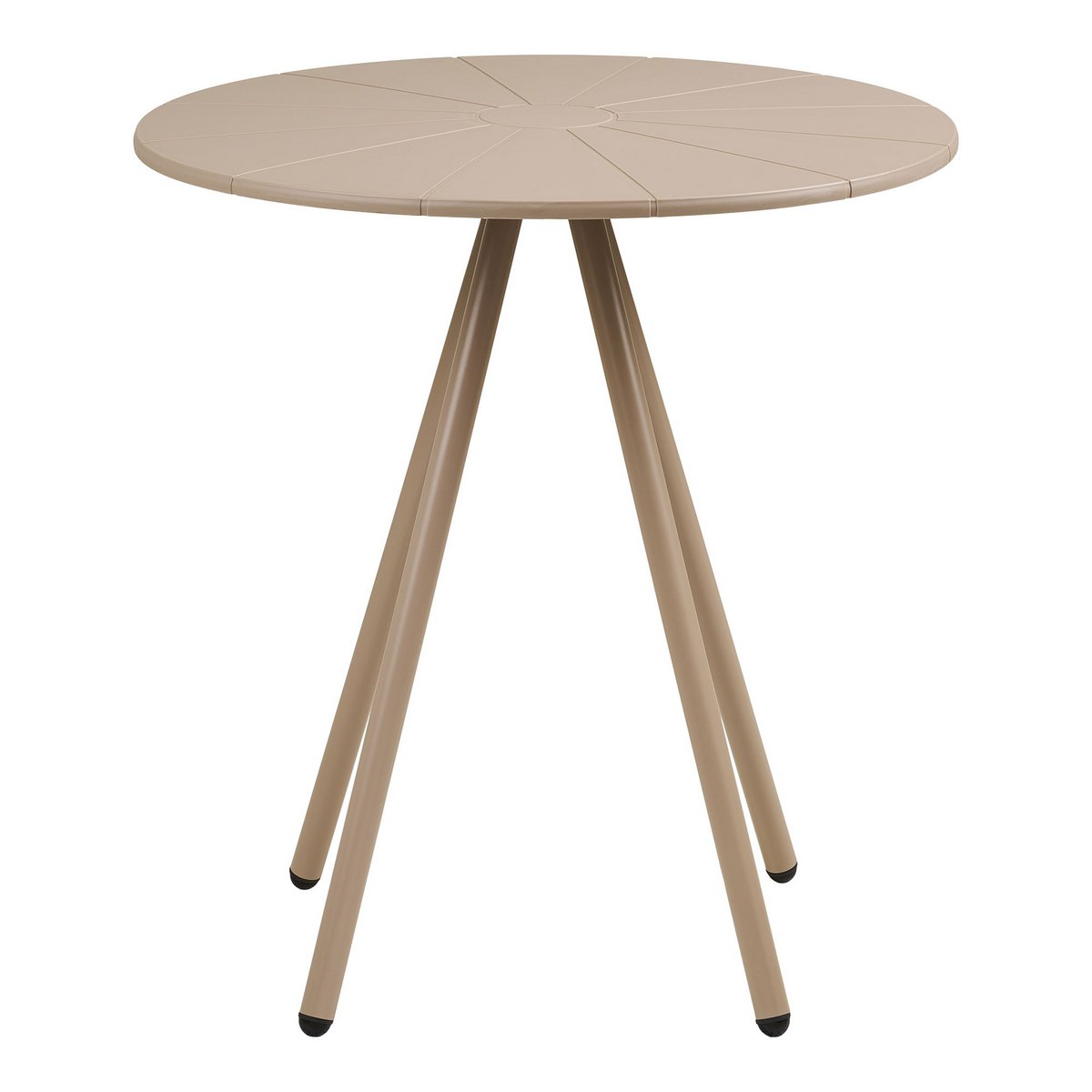 Bistrotafel ø70x73,5 cm polypropyleen staal taupe