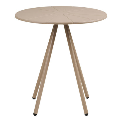 Bistrotafel ø70x73,5 cm polypropyleen staal taupe