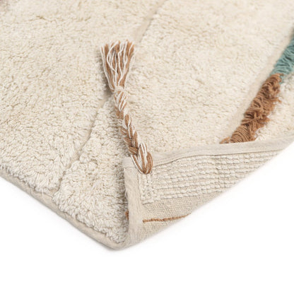 Kindertapijt 130x190 cm katoen ecru/beige