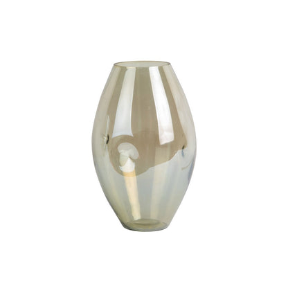 Vaas glas groen 24x15 cm glans