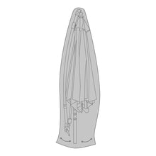Parasolhoes hangparasol 270x55 cm zwart polyester
