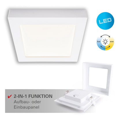 LED paneel 22,7x22,7x3,5 cm warm wit