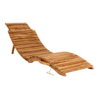 Arrieta Deck Chair Natural Teak Outdoor 160x50x25 Comfortable