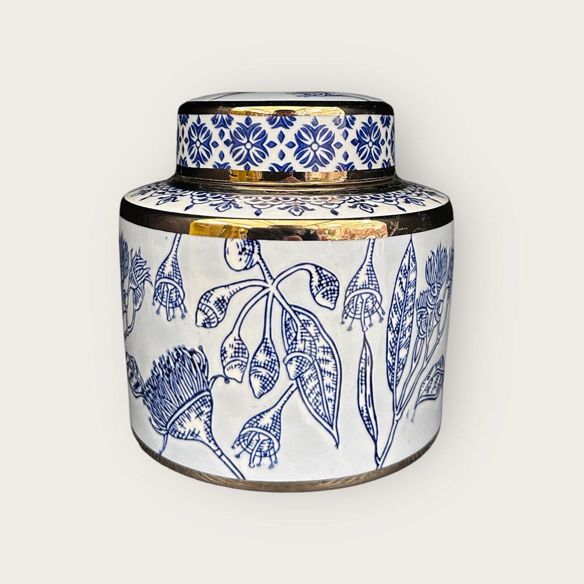 Blauw Witte Porseleinen Bloemenvaas Voor Keuken Thuis