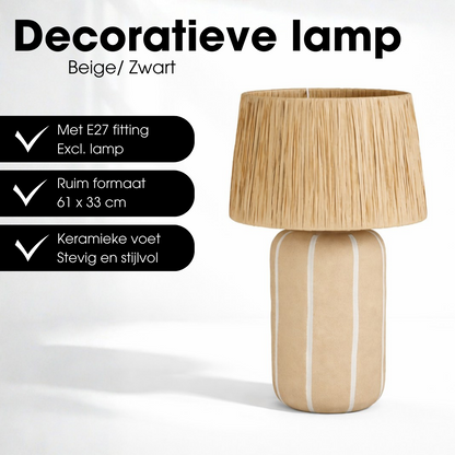 Tafellamp Denton Beige