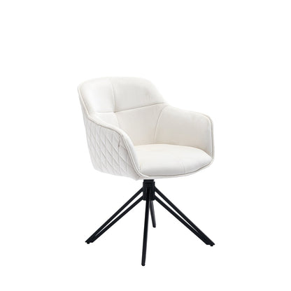 Fauteuil beige 59x60x83 cm draaibaar