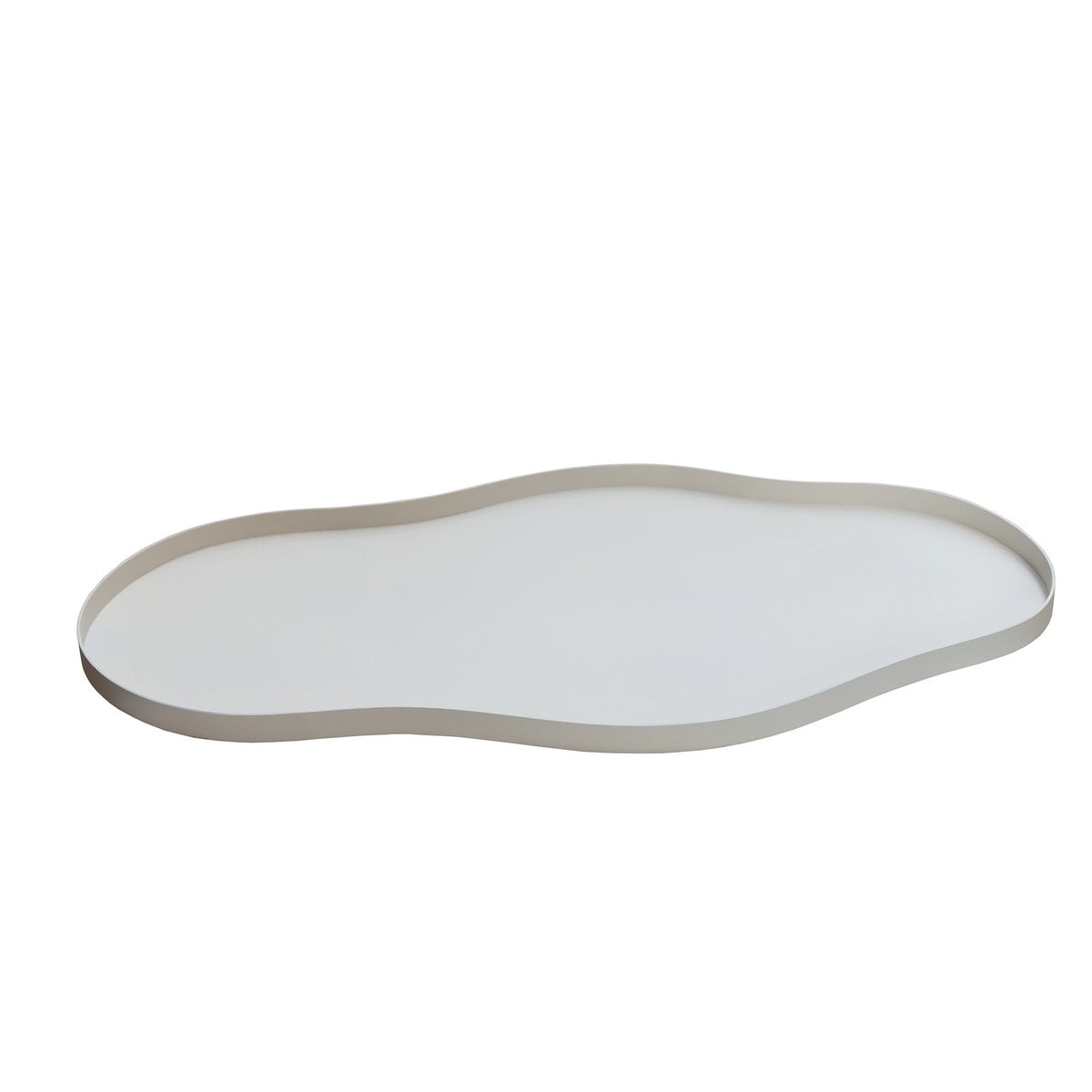 Dienblad metaal 44x25 cm ivoor