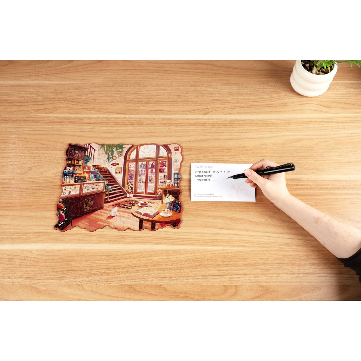 Houten legpuzzel 200 stukjes 29,2x23,3 cm multiplex
