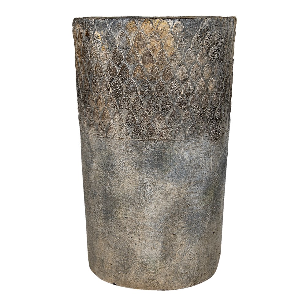 Bloempot Ø 24x39 cm Grijs Steen Bloempot Binnen