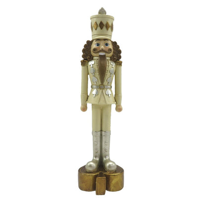 Notenkraker beeld 24 cm beige bruin kunststof
