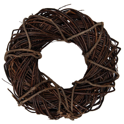 Wreath Ø 30x8 cm Brown Rattan