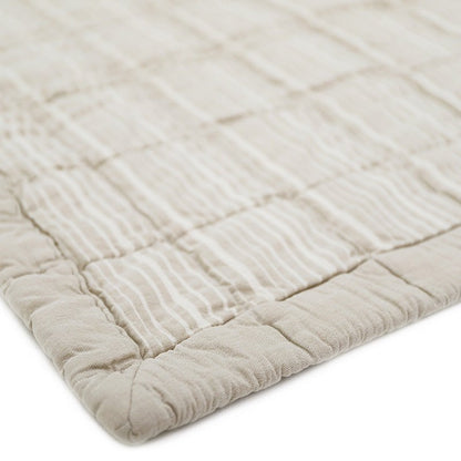 Babyrustdeken 87x100 cm katoen beige goud