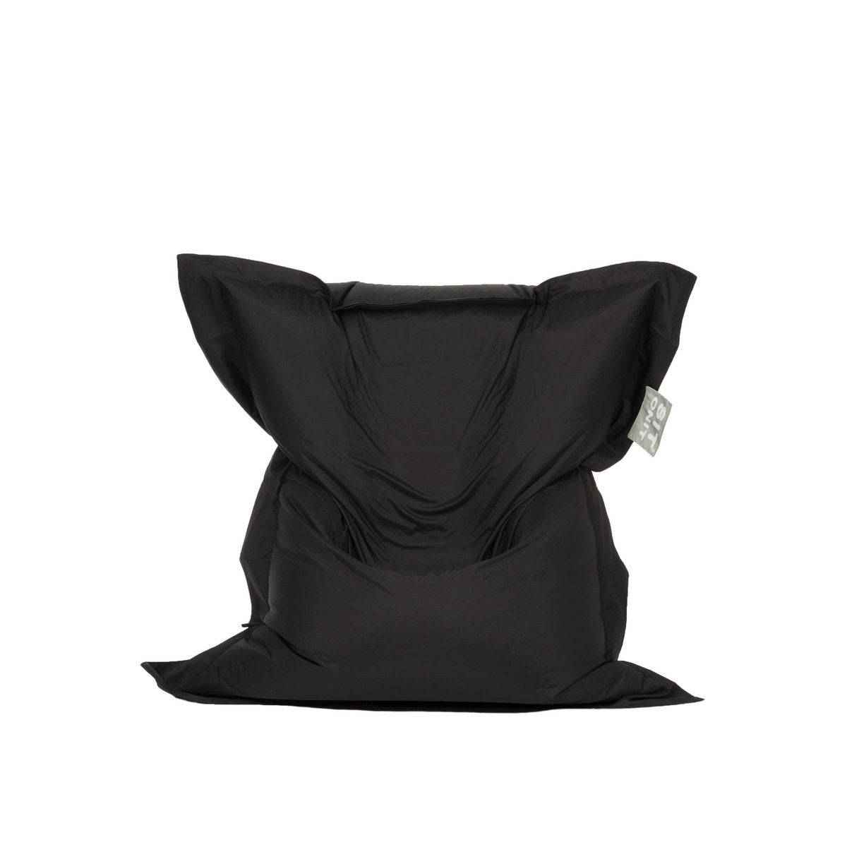 Beanbag 129x149 cm zwart polyurethaan