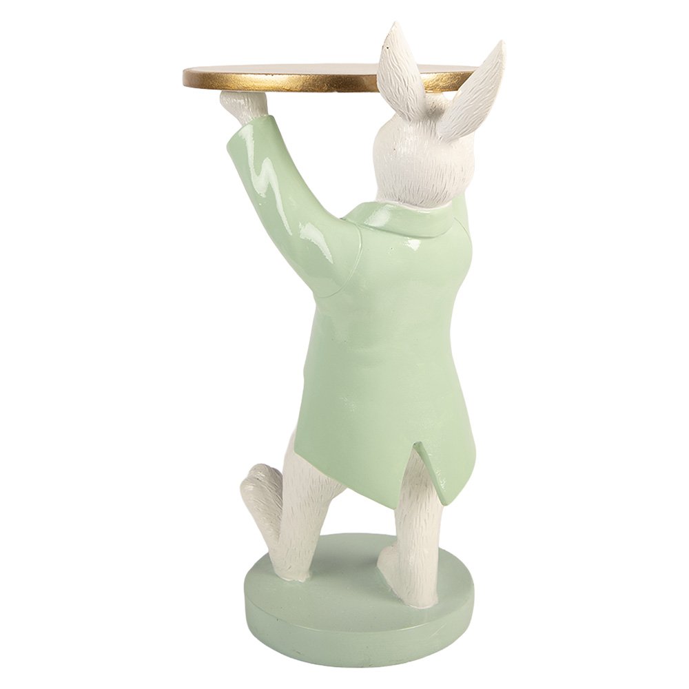 Decoration Figurine Rabbit 19x14x28 cm White Plastic