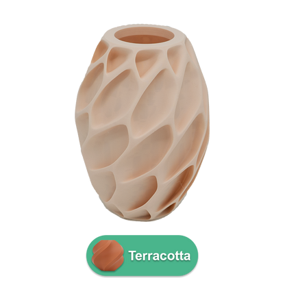 Oruna 3D vaas - 3D geprinte vaas - Duurzaam PLA - Geschikt voor kunstbloemen