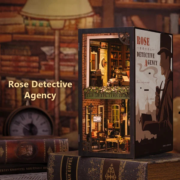 Cutebee, DIY Booknook, Rose Detective Agency, SZ02B, 18x11x23cm