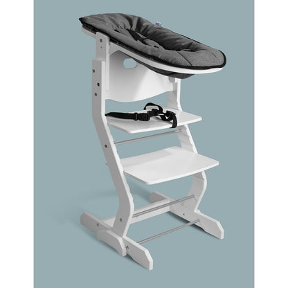 tiSsi® baby opzetstuk beuken WIT - hoes antraciet voor kinderstoel