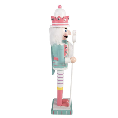 Christmas Decoration Figurine Nutcracker 8x7x25 cm Blue Wood