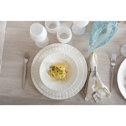 Porseleinen bord rond 20.3x20.3x4.3 cm wit