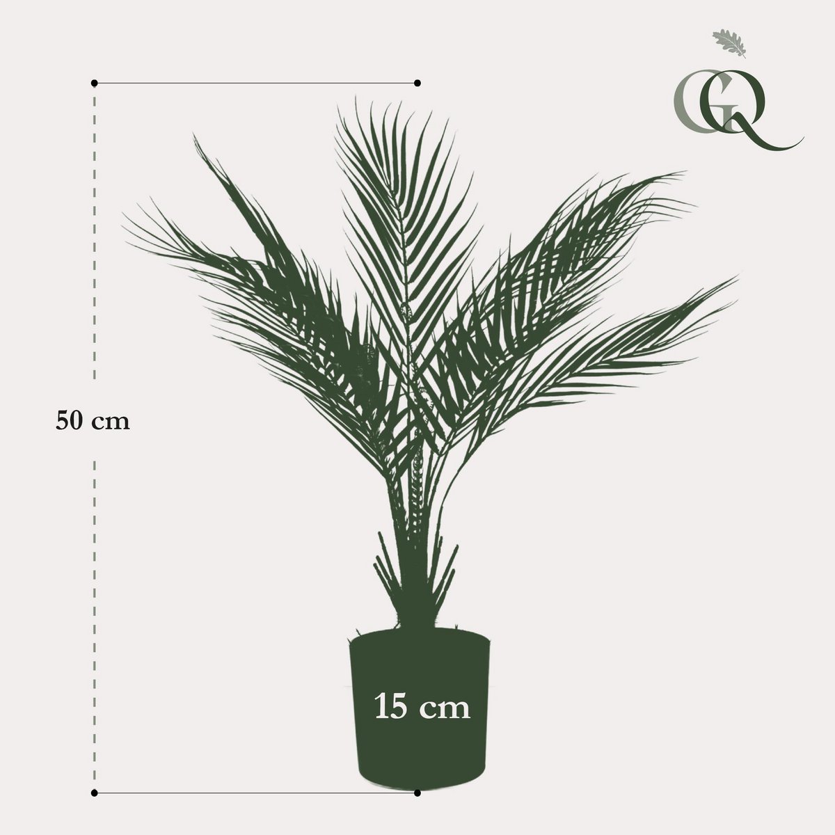 Kunstplant Bergpalm 50 cm