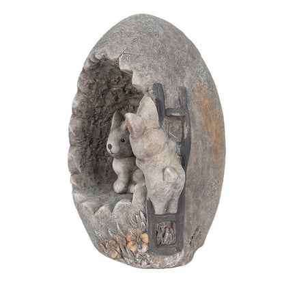 Decoration Rabbit 22x18x27 cm Grey Magnesium (MGO)