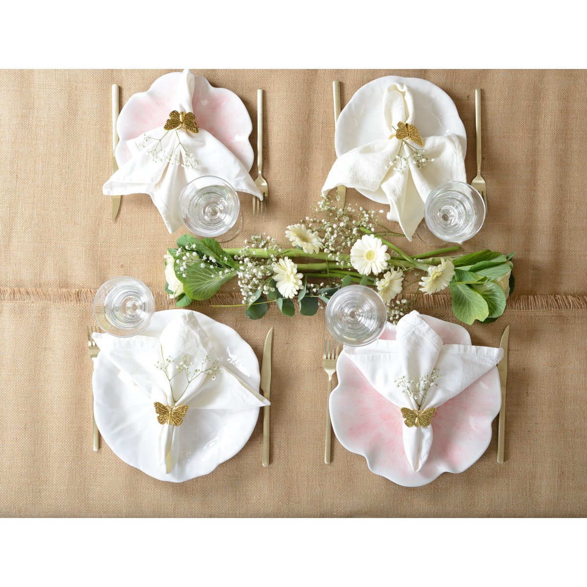 Dessertplaat melamine 21x21x1.5 cm wit