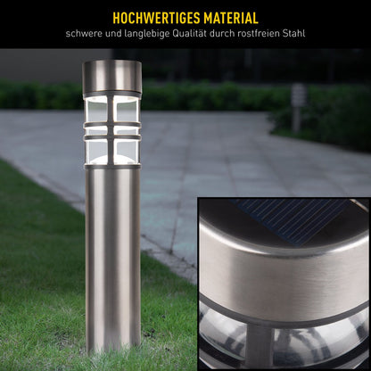 Decoratiespiesen set van 3 metaal kunststof warm wit led