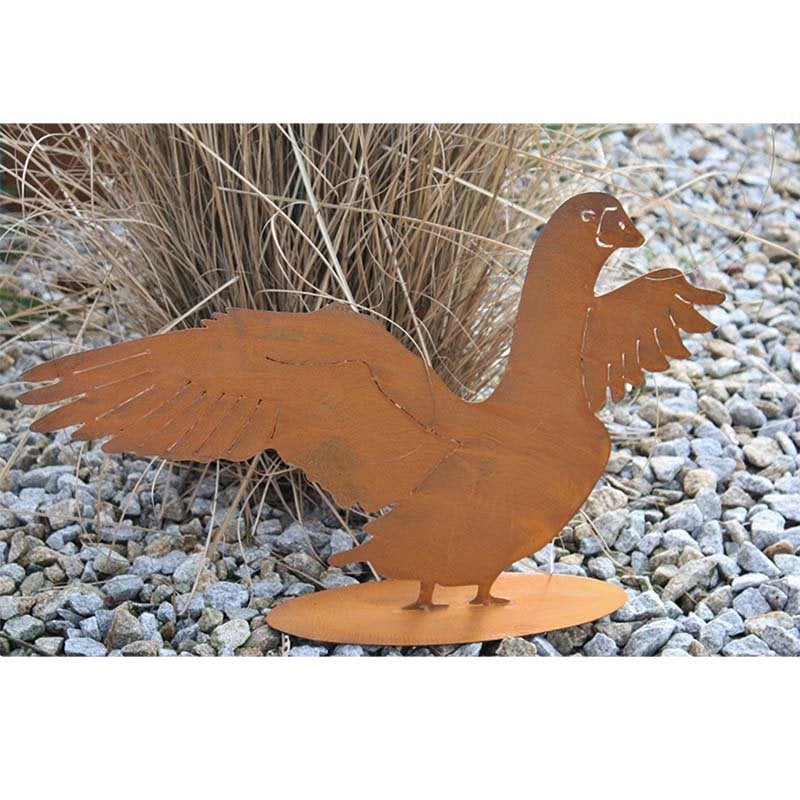 Patina Deco Goose Martin | Rustic Garden Decoration Figurine