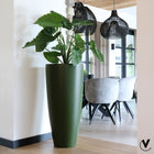 Plantenpot Kentucky green Ø37x80 cm fiberstone