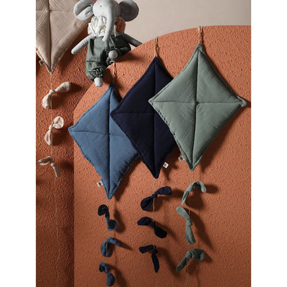 Wanddecoratie KITE 40x33 cm mosselin jute
