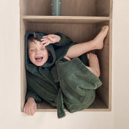 Achaia Terry Badjas Voor Kinderen Met Capuchon En Oortjes