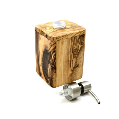 Zeepdispenser olijfhout RVS 150ml
