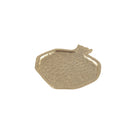 Decoratief glas granaatappel 10x10x1 cm goud