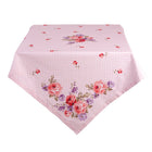 Tafelkleed 150x250 cm roze paars katoen rozenmotief