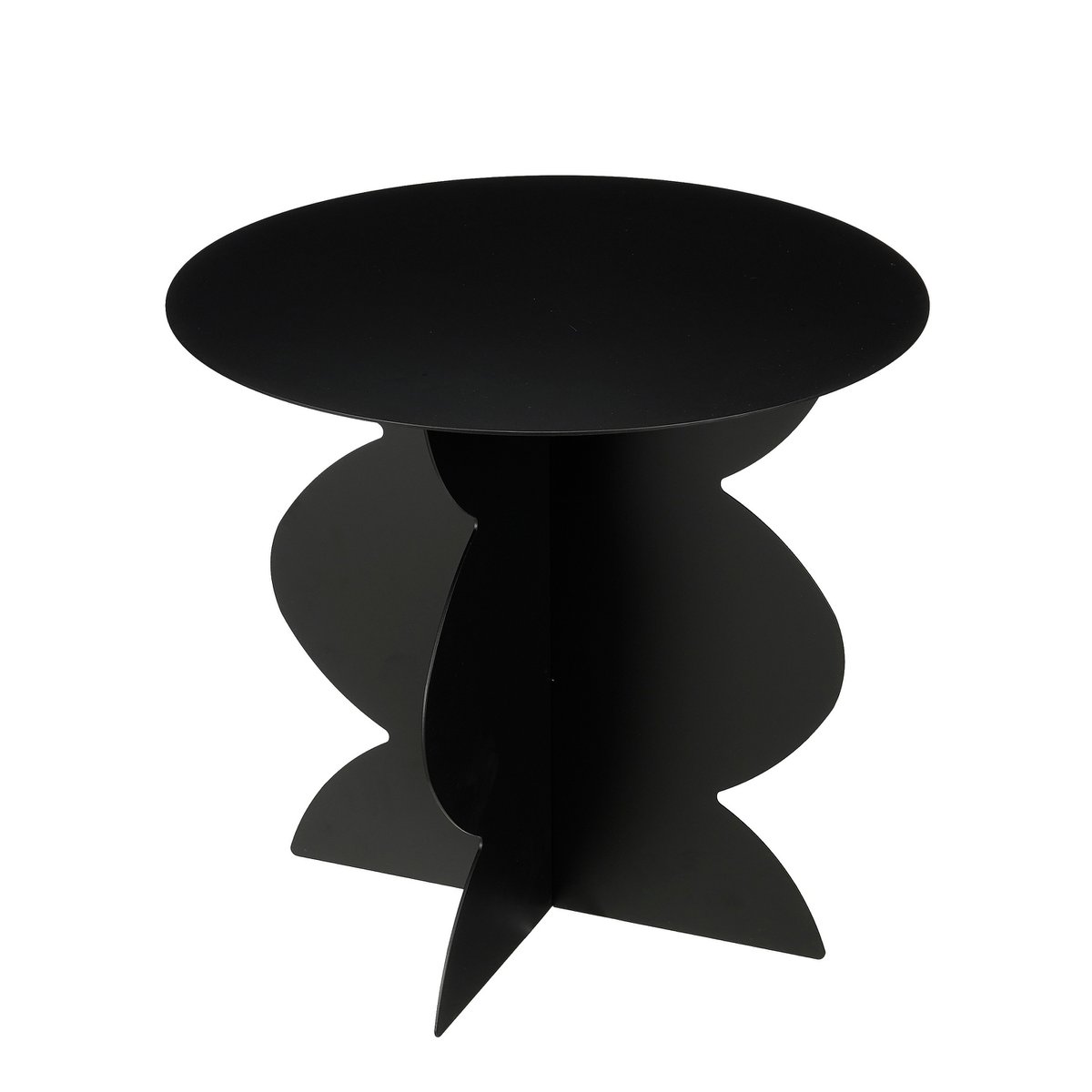 Bijzettafel 45x40 cm ijzer zwart